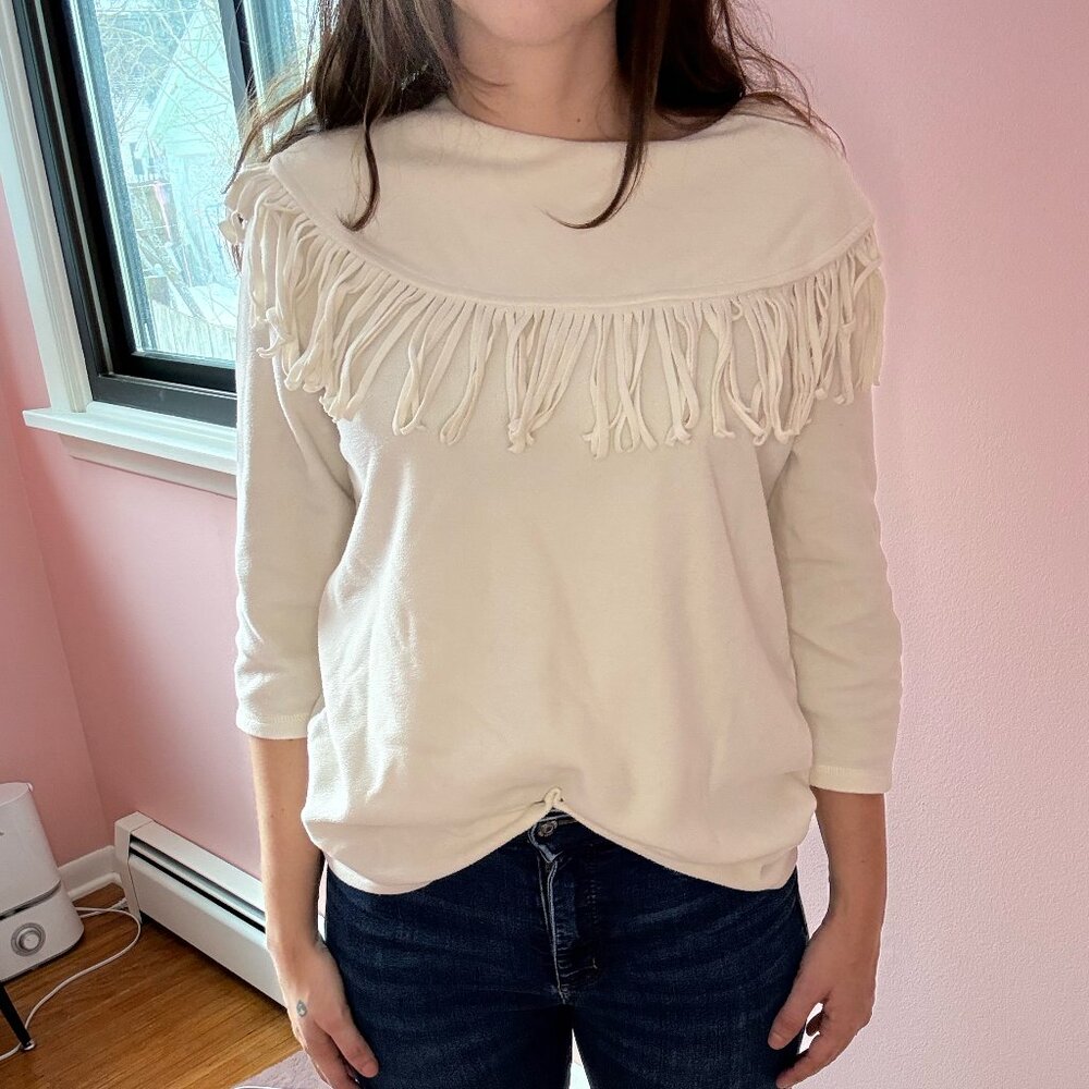 Vicki Wayne Vintage Fleece Fringe